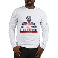 CafePress with Fight Win Donald Trump Long Long Sleeve T