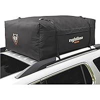 Rightline Gear Range 3 Weatherproof Rooftop Cargo Carrier for Top of Vehicle, Attaches With or Without Roof Rack, 18 Cubic Feet, Black