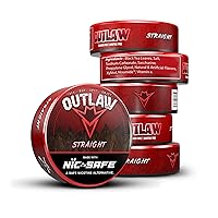 Outlaw Straight NiC-Safe™ Fat Cut - 6 Pack - Nicotine Alternative - Tobacco Free Dip