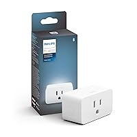 Smart Plug, White - 1 Pack - Turns Any Light Into a Smart Light - Control with Hue App - Compatible with Alexa, Google Assistant, and Apple HomeKit