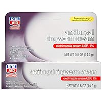 Rite Aid Antifungal Ringworm Clotrimazole Cream, 0.5 oz (15 g) | Antifungal Cream | Jock Itch Treatment | Anti Fungal Skin Cream Treats Athlete's Foot Cream | Antifungal Cream for Skin