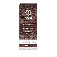 ASH BROWN Natural Hair Color, Plant based hair dye for matte, medium ash brown to intense coffee brown – without red undertones, 100% herbal, vegan, PPD & chemical free, for healthy hair 3.5oz