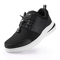 Mens Walking Shoes for Plantar Fasciitis, Orthopedic Sneakers for Men with Arch Support,Wide Toe Box Shoes for Pain Relief to Walking All Day.