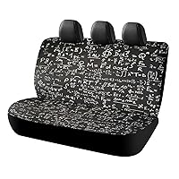 Math's Chemistry Physics Equations and Formulas Car Seat Covers for Back Seat Universal Auto Seats Protector Soft Pet Back Seat Covers 120x59x76cm