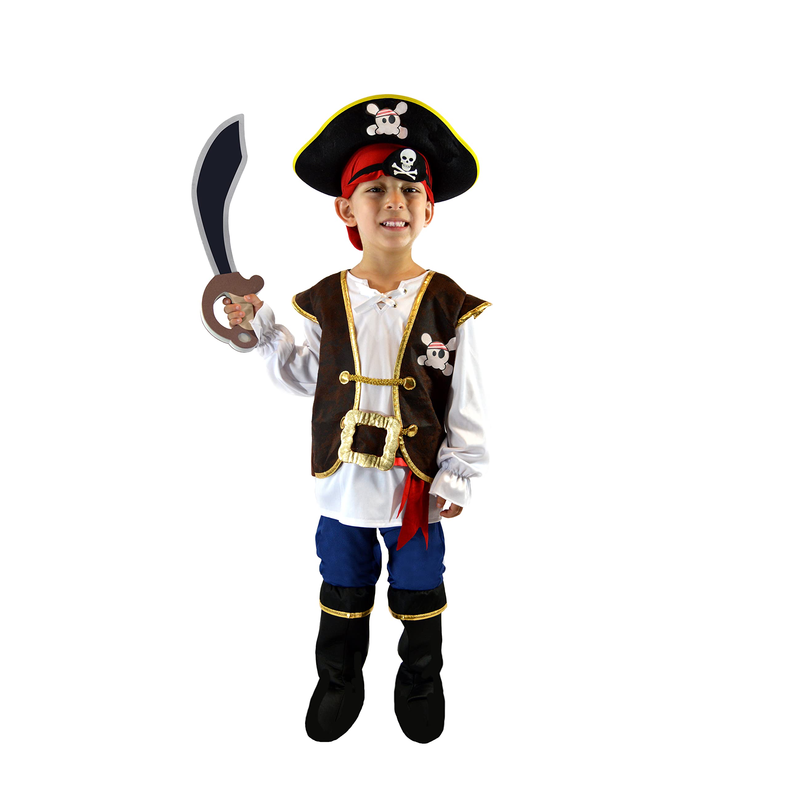 Spooktacular Creations Boys Pirate Costume for Kids Deluxe Costume Set