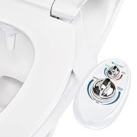 Brondell Bidet Left Hand Bidet Attachment SouthSpa Dual Temperature - control panel on left side - Dual Temperature for warm water wash with Positionable Nozzle, LH-20