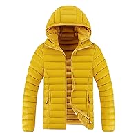 Men's Fall Winter Hooded Jackets Coats Casual Hoodies Cardigan with Zipper Pocket Long Sleeve Cotton Warm Mens Tops