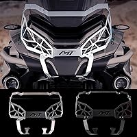 Motorcycle Modification Fit for CFMOTO 800MT Healight Guards Aluminum 800 MT Front Lamp Head Light Motorcycle Accessories Light (Color : Black)