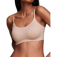EBY Seamless Bralette with Adjustable Straps: Nude Bralettes for Women, Wireless Bra for Women, Bralette Seamless Bra, Small, DD - E
