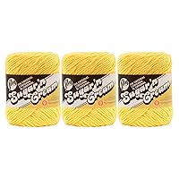 Bulk Buy: Lily Sugar 'n Cream Solids 100% Cotton Yarn (3-Pack) (Yellow #0010)