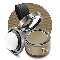 Root Touch Up Hair Powder, Instantly Root Cover Up Hairline Shadow Powder, Hairline Powder for Women Eyebrows, Gray Hair Coverage Touch Up Hair Powder For Men Beard Line,Bald Spots (Coffee)