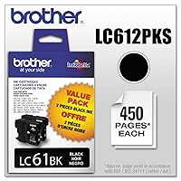 Brother LC612PKS LC612PKS Innobella Ink, Black, 2/PK