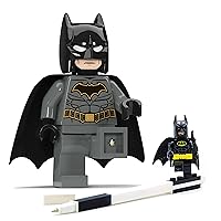 Lego Batman Torch Flashlight & Batman Pen Pal Bundle, Ages 6+, Includes 1 Torch and 1 Gel Pen with Batman Minifigure