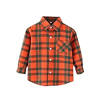 Unisex Girl Boy Autumn Winter Shirt Top Baby Kid Long Sleeve Corduroy Pocket Button Down Stripe Outwear Size 3 15