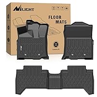 Nilight TPE Floor Mats for Toyota Tacoma Double Cab 2018 2019 2020 2021 2022 2023,All Weather Custom Fit Heavy Duty Floor Liners