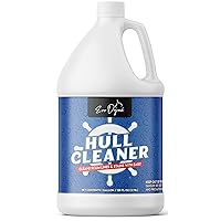 Hull Cleaner (1-Gallon), Made in USA | Clean Stains & Dirt lines for Boat Hulls Effortlessly | Boat Accessories - Boat Cleaning Supplies to Remove Leaf Stains from Fiber Glass, Lines, & More