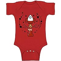 Awkward Styles First Birthday 1 Year Old Rocket Space Baby Bodysuit Short Sleeve