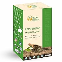Dried Peppermint Leaves Fresh Mint Raw Aromatic Herbal Tea, Culinary Delight, and Natural Digestive Aid - Gluten Free, Non GMO, Resealable Bulk Bag 7.05 oz / 200gms