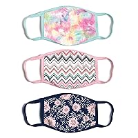 Women's 3-Pack Adult Fashionable Protection, Reusable Fabric Face Mask,