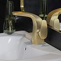 Swiss Madison Well Made Forever Château Single Hole, Single-Handle, Bathroom Faucet in Brushed Gold