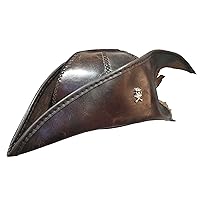 Bloodborne 3 Hunter Leather Hat Brown (Leather, Large)