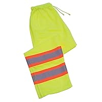 Delta Plus WELS210 100% Polyester Class 3 Knit Mesh Work Pant, Hi-Viz Lime, X-Large