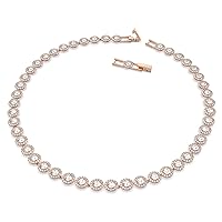 SWAROVSKI Angelic Crystal Jewelry Collection, Rose Gold & Gold Tone Finish, Length: 14 7/8 inches, Crystal, crystal
