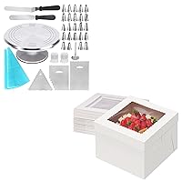 Kootek 35 Pcs Cake Decorating Kit and 15pcs Cake Boxes