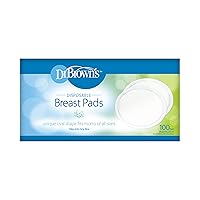 Disposable One-Use Absorbent Breast Pads for Breastfeeding and Leaking - 100pk