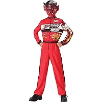 In Character Costumes, LLC Boys 8-20 Speed Demon Jumpsuit, Red, X-Large