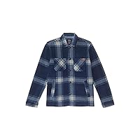 RVCA Boys' Fall Long Sleeve Fleece Jacket Button Up, Moody Blue, X-Large