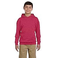 996Y Youth 50/50 Pullover Hood - Vint Htr Red - XL
