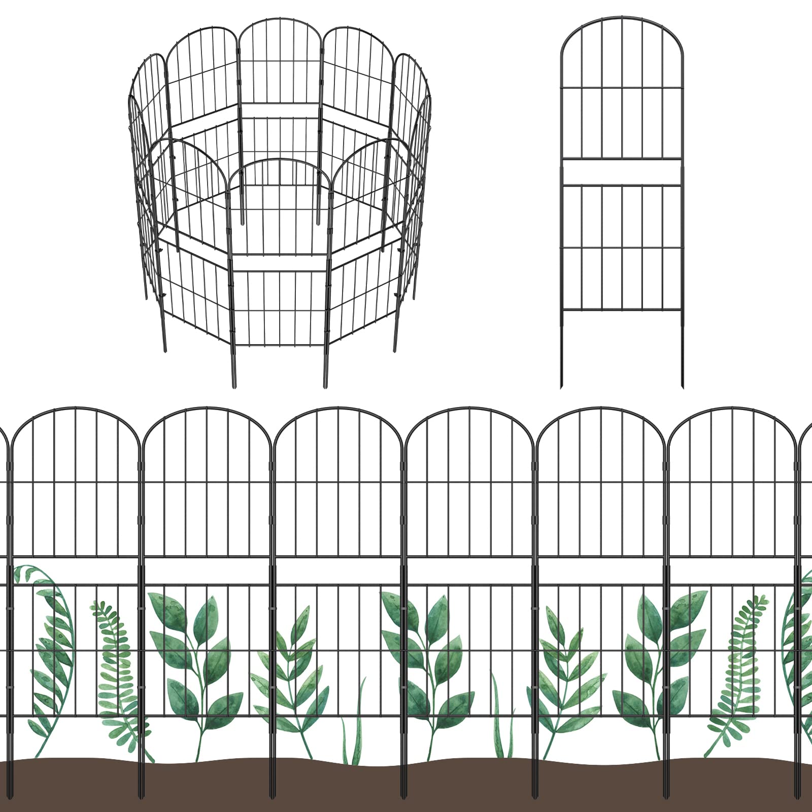 Mua OUSHENG Decorative Garden Fence Fencing 10 Pack, 37.5in (H) x ...
