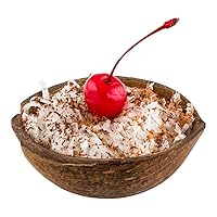 Restaurantware Indo 3.5 x 4 x 1.5 Inch Coconut Shell Bowls 10 Durable Coconut Wood Bowls - Does Not Crack Easily Half Shell Coconut Smoothie Bowls Real Coconut For Parties Or Catering