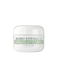 Mario Badescu Vitamin A-D-E Neck Cream for All Skin Types |Neck Cream that Firms and Hydrates |Formulated with Rice Bran Oil & Vitamin A and E|1 Ounce