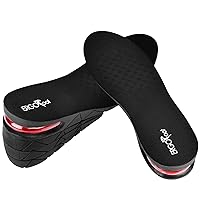 Height Increase Insoles 4-Layer 3.54 inch Air Cushion Taller Shoes Insoles Heel Insert for Men and Women by ERGOfoot