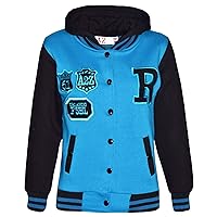 B.B R Fashion NYC/FOX Jacket Varsity Baseball Style Coat Long Sleeves New Casual Fashion Girls Boys Age 2-13 Years