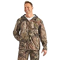 Guide Gear Men’s Stretch Waterproof Rain Jacket with Hood, Breathable Lightweight for Hunting Outdoors