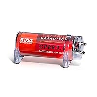 BOSS Audio Systems CPBK3.5 Car Capacitor - 3.5 Farad, Energy Storage, Enhance Bass From Stereo, Warning Reverse Polarity Tone, Voltage Overload Low Battery