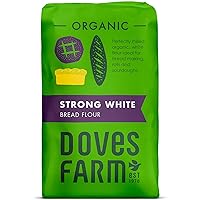 Doves Farm Organic Strong White Bread Flour | 1.5Kg | Premium Quality Flour for Delicious Homemade Bread Baking | Unbleached & Responsibly Sourced | Ideal for Artisan Breadmaking & Bread Machines