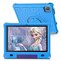 Kids Tablet with case, 10 inch Android 12 Tablet for Kids, 6GB RAM 64GB ROM, Parental Control, Educational Games Pre-Installed, Dual Camera, 6000mAh, Bluetooth (Blue)