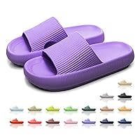 House Slippers For Women & Men - Cloud Slippers Non Slip Pillow Shower Slides Open Toe Comfy Quick Drying Bathroom Sandals For Spa Pool Gym Beach Indoor and Outdoor