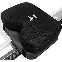 Rowing Machine Seat Cushion (Model 2) for The Concept 2 Rowing Machine with Custom Memory Foam, Washable Cover, and Straps- Concept 2 Rower, Recumbent Stationary Bike, WatterRower Seat Pad