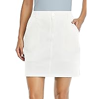 Willit Women's Skorts Golf Casual Skort Skirts UPF 50+ Quick Dry Zip Pockets Outdoor Hiking