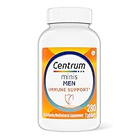 Minis Men's Daily Multivitamin for Men for Immune Support with Zinc and Vitamin C, 280 Mini Tablets, 140 Day Supply