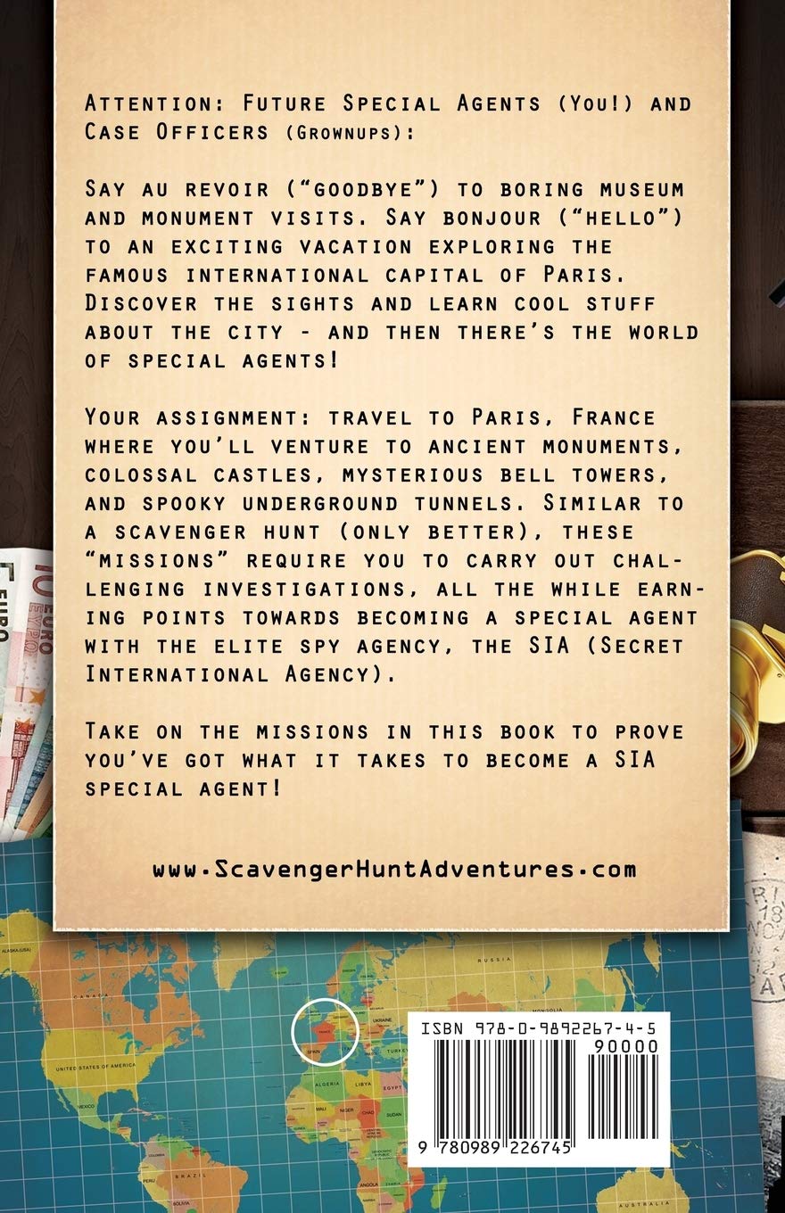 Mission Paris: A Scavenger Hunt Adventure (Travel Guide For Kids)