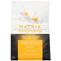 Syntrax Nutrition Matrix Protein Powder, Sustained-Release Protein Blend, Orange Cream, 5 lbs