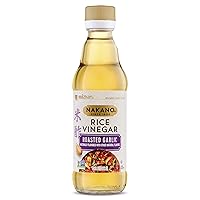 Nakano Roasted Garlic Rice Vinegar, Seasoned Vinegar for Sauteing, Baking and Marinades, 12 FL OZ
