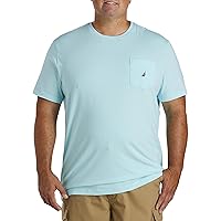 Nautica Men's Solid Crew Neck Short-Sleeve Pocket T-Shirt