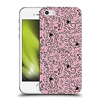 Head Case Designs Officially Licensed Jaws Doodle Pink Graphics Soft Gel Case Compatible with Apple iPhone 5 / iPhone 5s / iPhone SE 2016